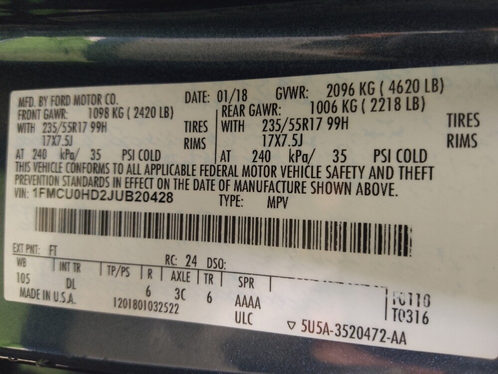 2018 Ford Escape in Tallahassee, FL 32304 - 18086184 33