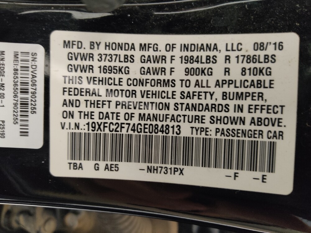 2016 Honda Civic in Topeka, KS 66611 - 18086207 33