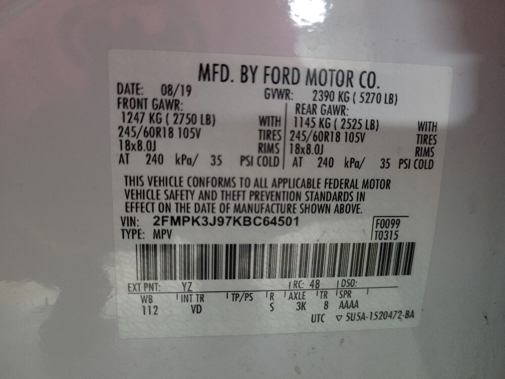 2019 Ford Edge in Athens, GA 30606 - 18086222 33