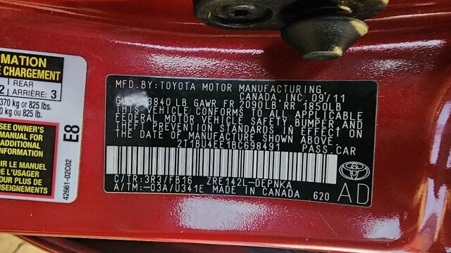 2011 Toyota Corolla in Cartersville, GA 30120 - 18086268 11