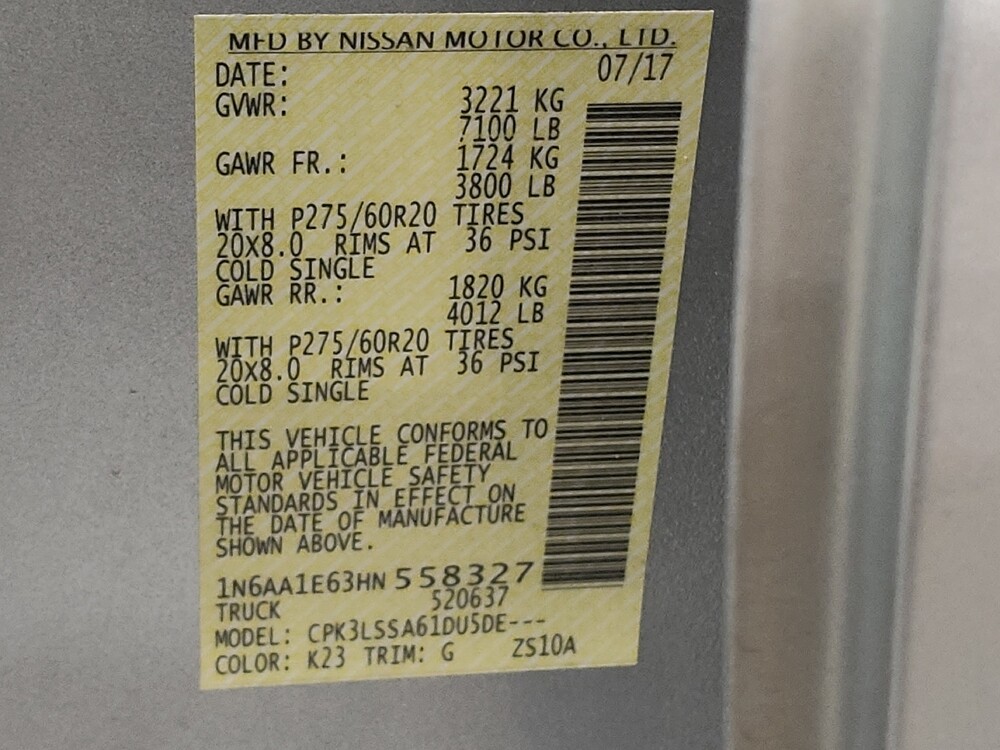 2017 Nissan Titan in Tyler, TX 75701 - 18086328 33