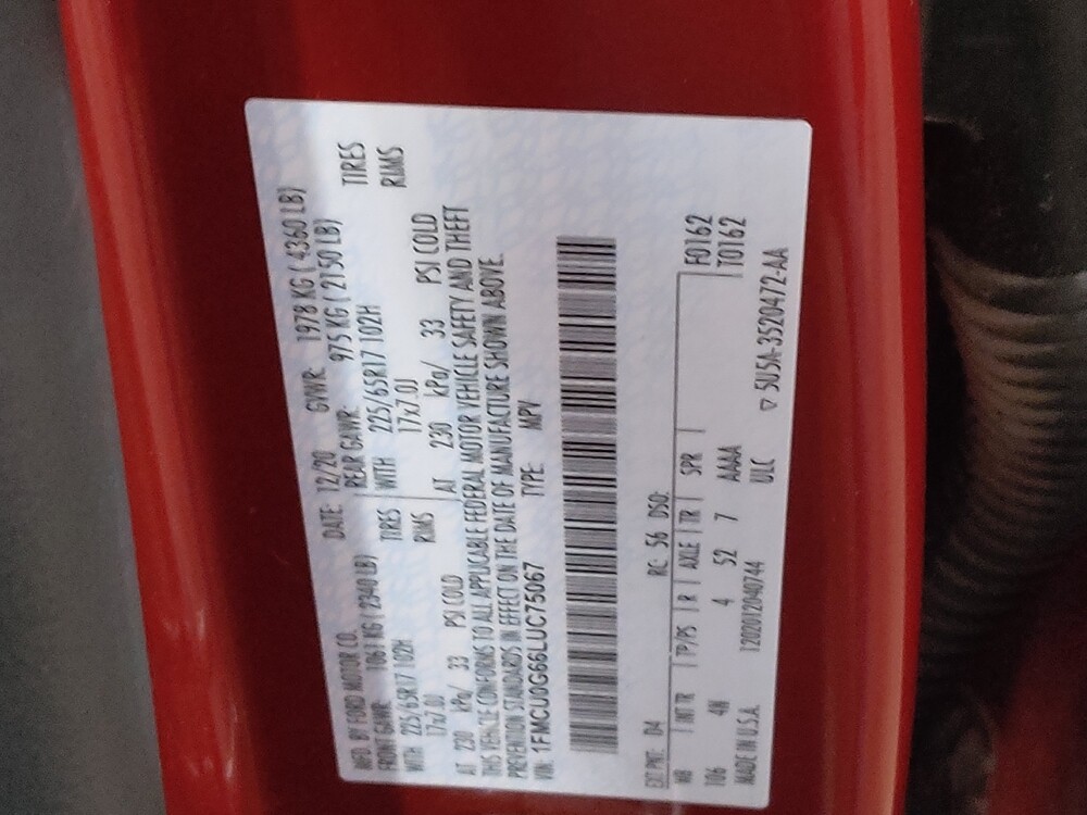 2020 Ford Escape in El Paso, TX 79907 - 18086335 33