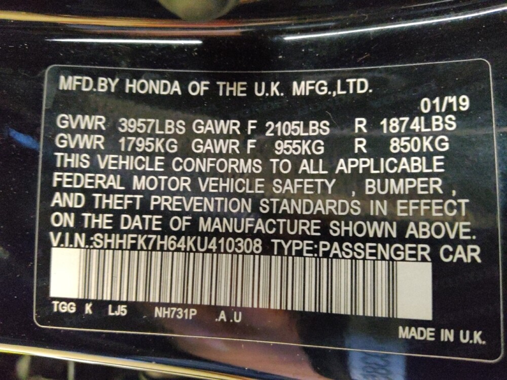 2019 Honda Civic in Glendale, AZ 85301 - 18086339 33