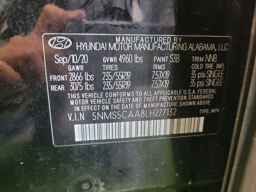 2020 Hyundai Santa Fe in Lexington, KY 40509 - 18086353 33