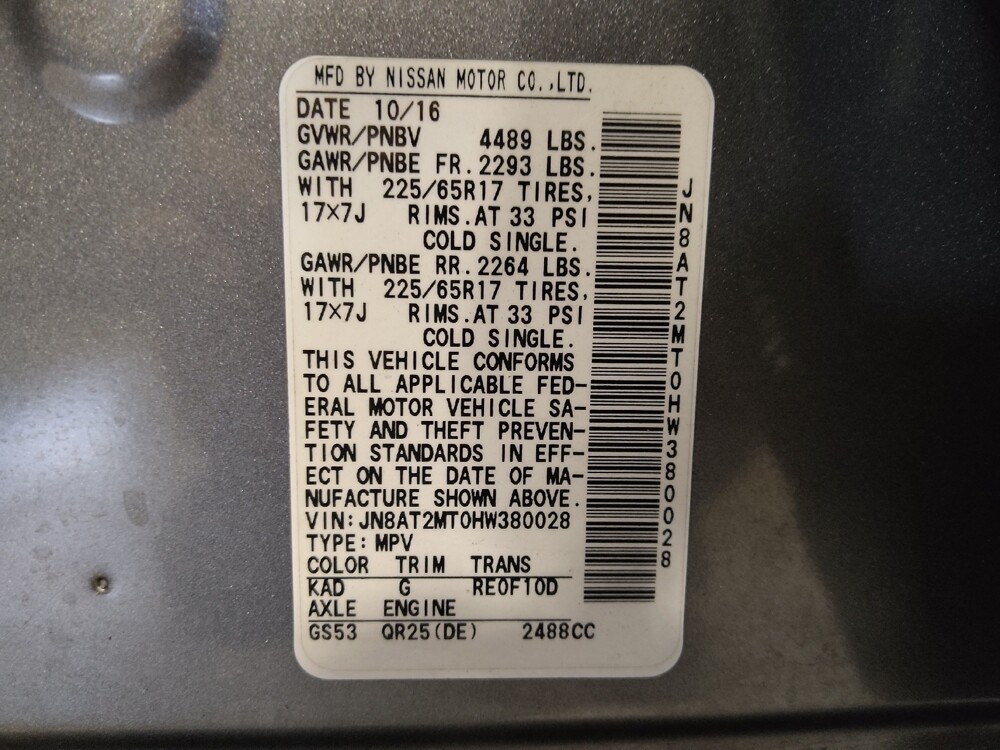 2017 Nissan Rogue in Hialeah, FL 33014 - 18086358 33