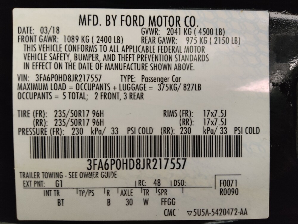 2018 Ford Fusion in Houston, TX 77060 - 18086409 33