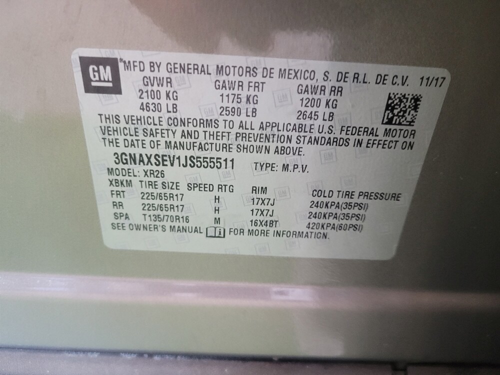 2018 Chevrolet Equinox in Maple Heights, OH 44137 - 18086420 33