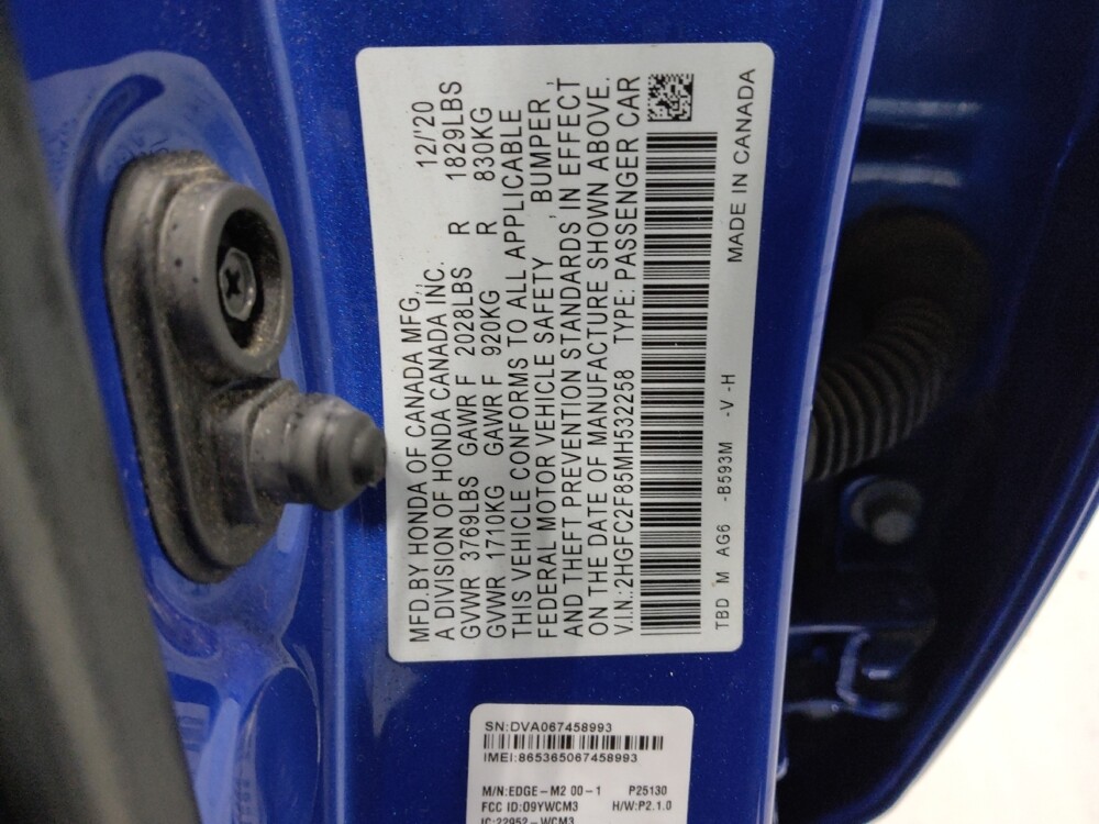 2021 Honda Civic in Columbus, OH 43231 - 18086423 33