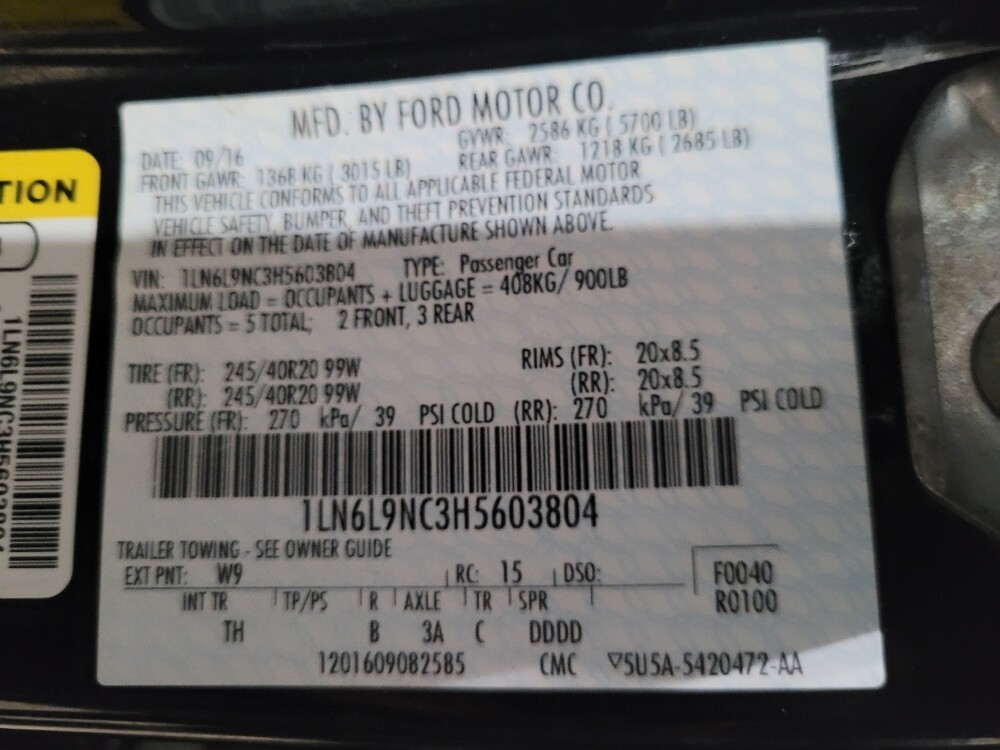 2017 Lincoln Continental in Laurel, MD 20724 - 18086443 33