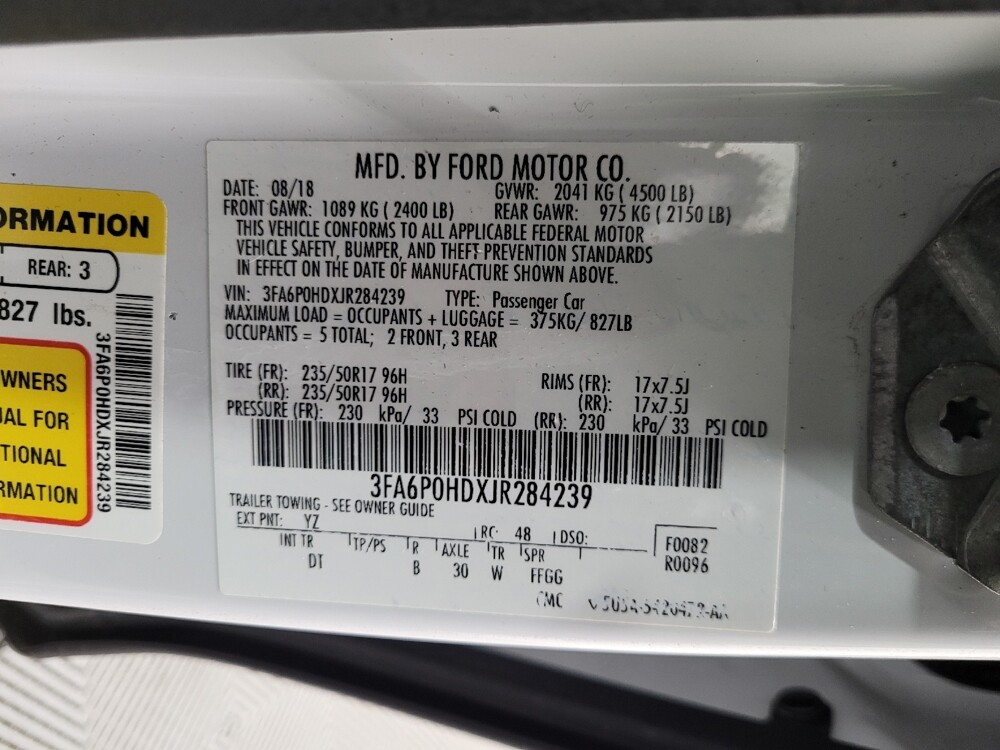 2018 Ford Fusion in Langhorne, PA 19047 - 18086448 33