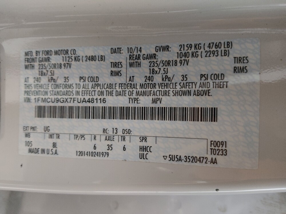 2015 Ford Escape in Eastpointe, MI 48021 - 18086457 33