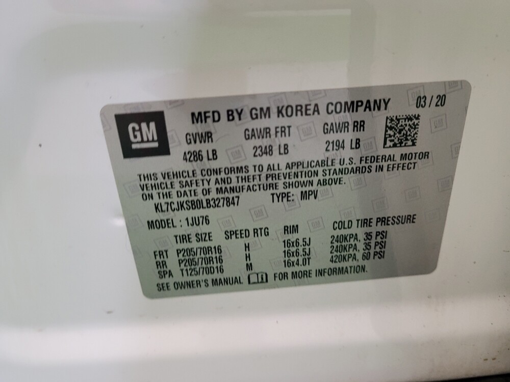 2020 Chevrolet Trax in Maple Heights, OH 44137 - 18086490 33