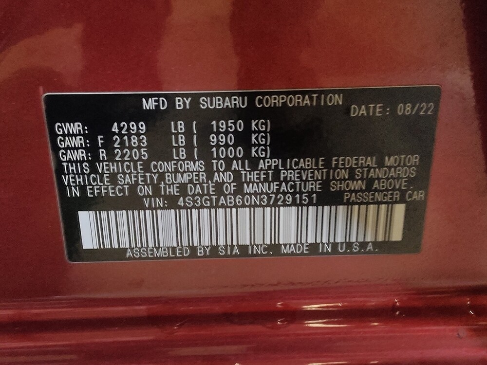 2022 Subaru Impreza in Mobile, AL 36606 - 18086514 33