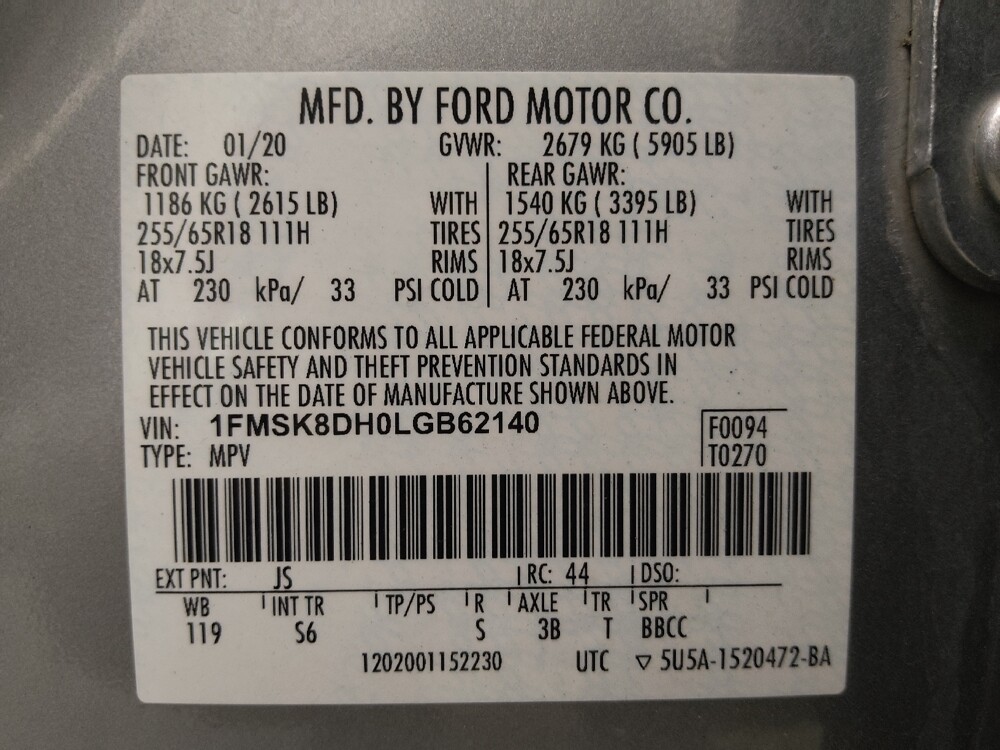 2020 Ford Explorer in Eastpointe, MI 48021 - 18086520 33