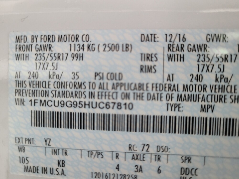 2017 Ford Escape in Las Vegas, NV 89102 - 18086545 33