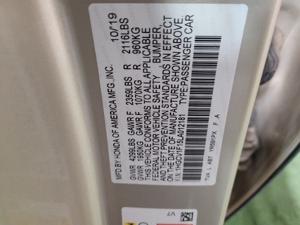 2020 Honda Accord in El Paso, TX 79907 - 18086608 33