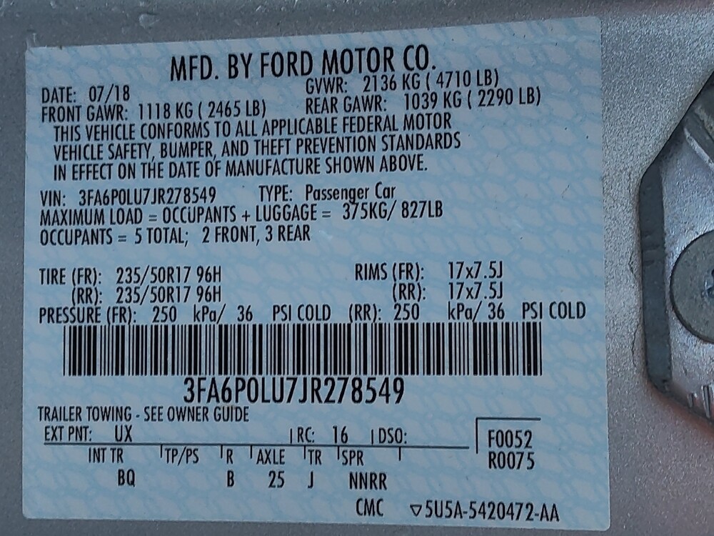 2018 Ford Fusion in Charlotte, NC 28213 - 18086613 33