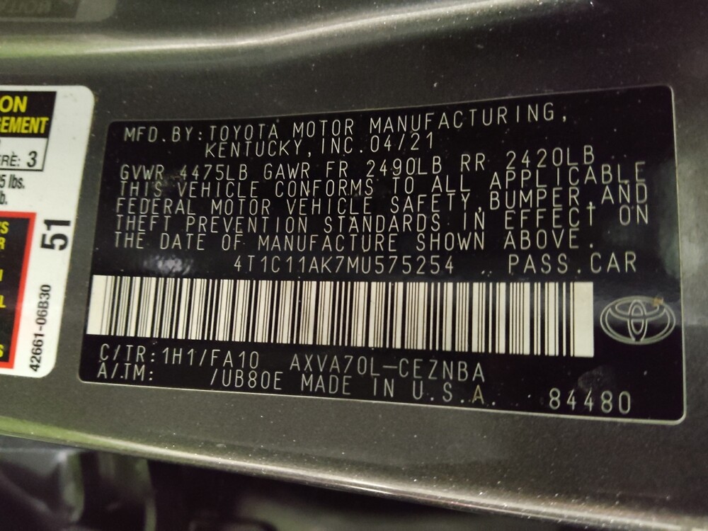 2021 Toyota Camry in Birmingham, AL 35215 - 18086616 33