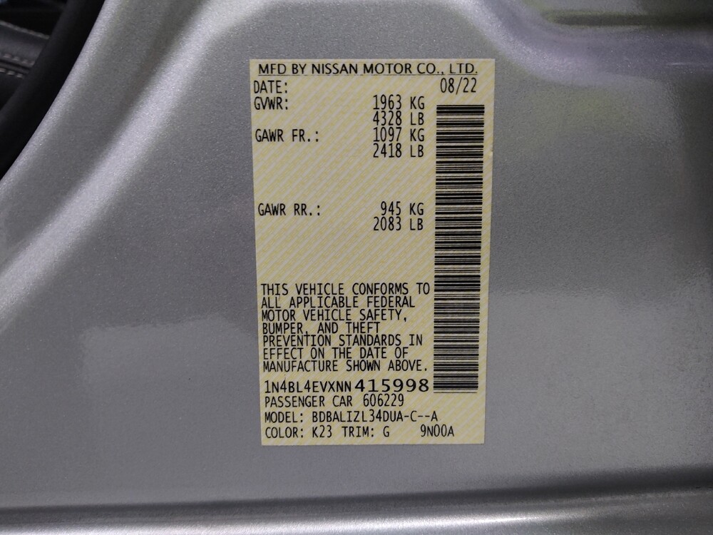 2022 Nissan Altima in Columbus, OH 43231 - 18086620 33