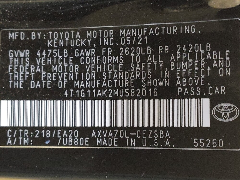 2021 Toyota Camry in Gastonia, NC 28056 - 18086630 33