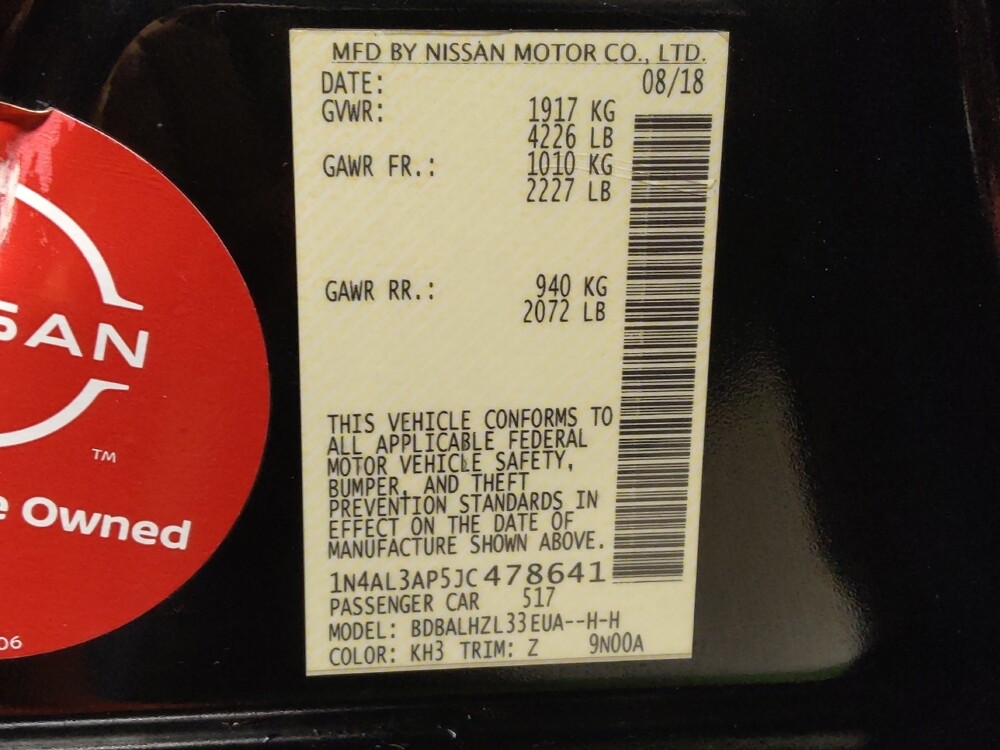 2018 Nissan Altima in Chandler, AZ 85225 - 18086632 33