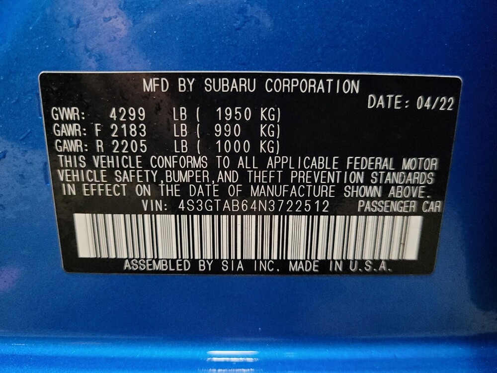 2022 Subaru Impreza in Henrico, VA 23223 - 18086640 33