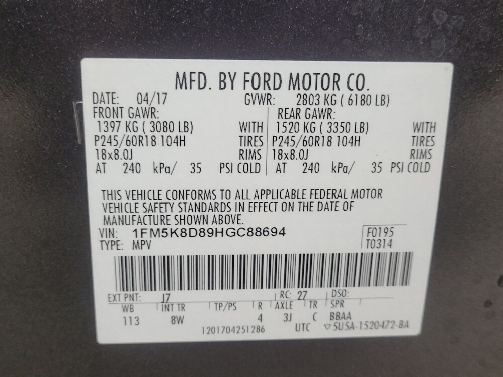 2017 Ford Explorer in Athens, GA 30606 - 18086647 33