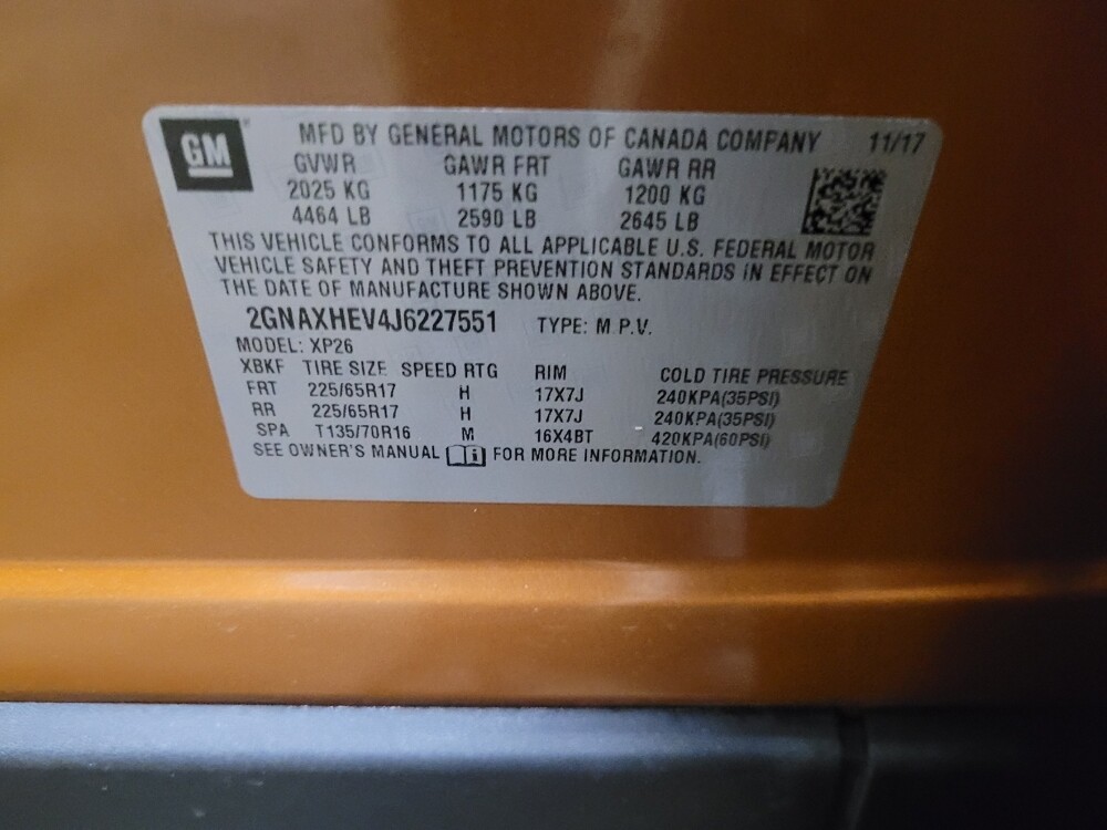 2018 Chevrolet Equinox in Williamstown, NJ 8094 - 18086682 33