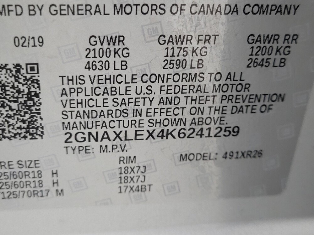 2019 Chevrolet Equinox in Las Vegas, NV 89104 - 18086718 33