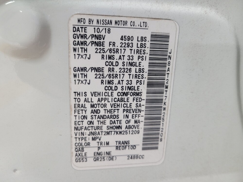 2019 Nissan Rogue in Union City, GA 30291 - 18086721 33