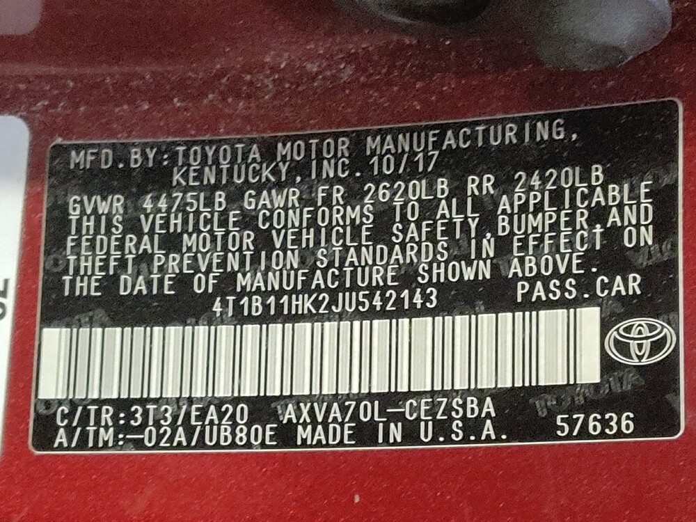 2018 Toyota Camry in Gastonia, NC 28056 - 18086743 33