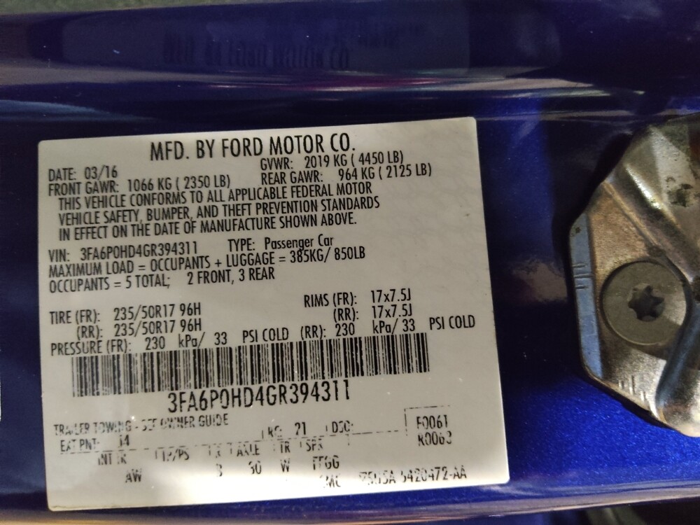 2016 Ford Fusion in Glen Burnie, MD 21061 - 18086766 33