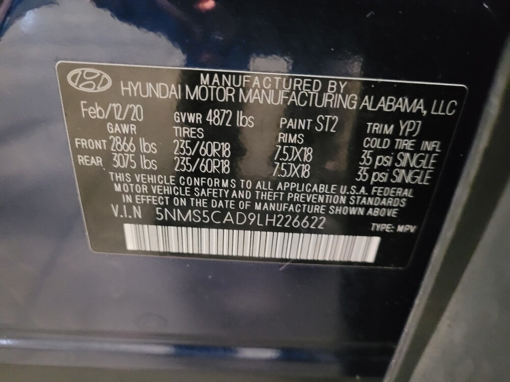 2020 Hyundai Santa Fe in Owings Mills, MD 21117 - 18086777 33