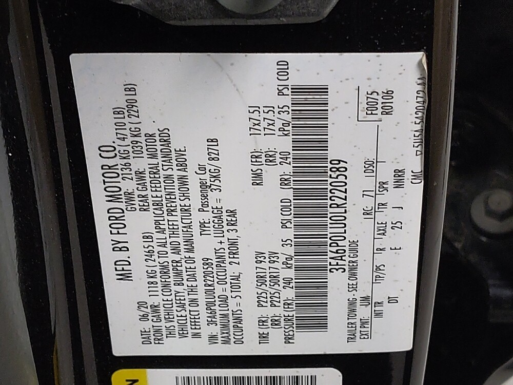 2020 Ford Fusion in Fort Worth, TX 76116 - 18086801 33