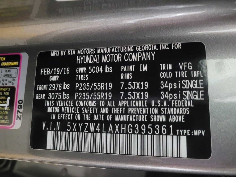 2017 Hyundai Santa Fe in Duluth, GA 30096 - 18086818 33