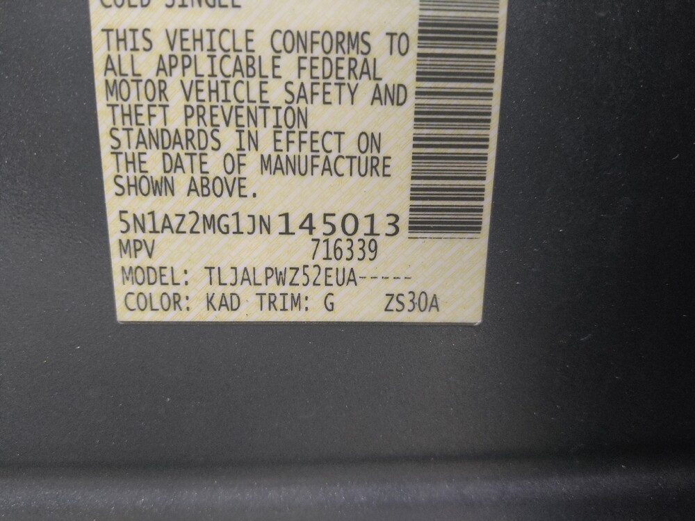 2018 Nissan Murano in Conyers, GA 30094 - 18086826 33