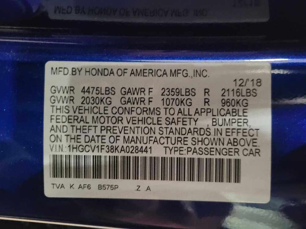 2019 Honda Accord in Plymouth Meeting, PA 19462 - 18086856 33