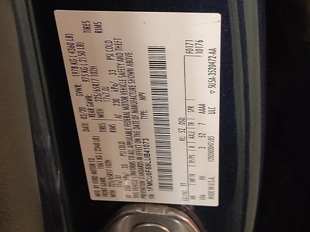 2020 Ford Escape in Lewisville, TX 75067 - 18086939 33