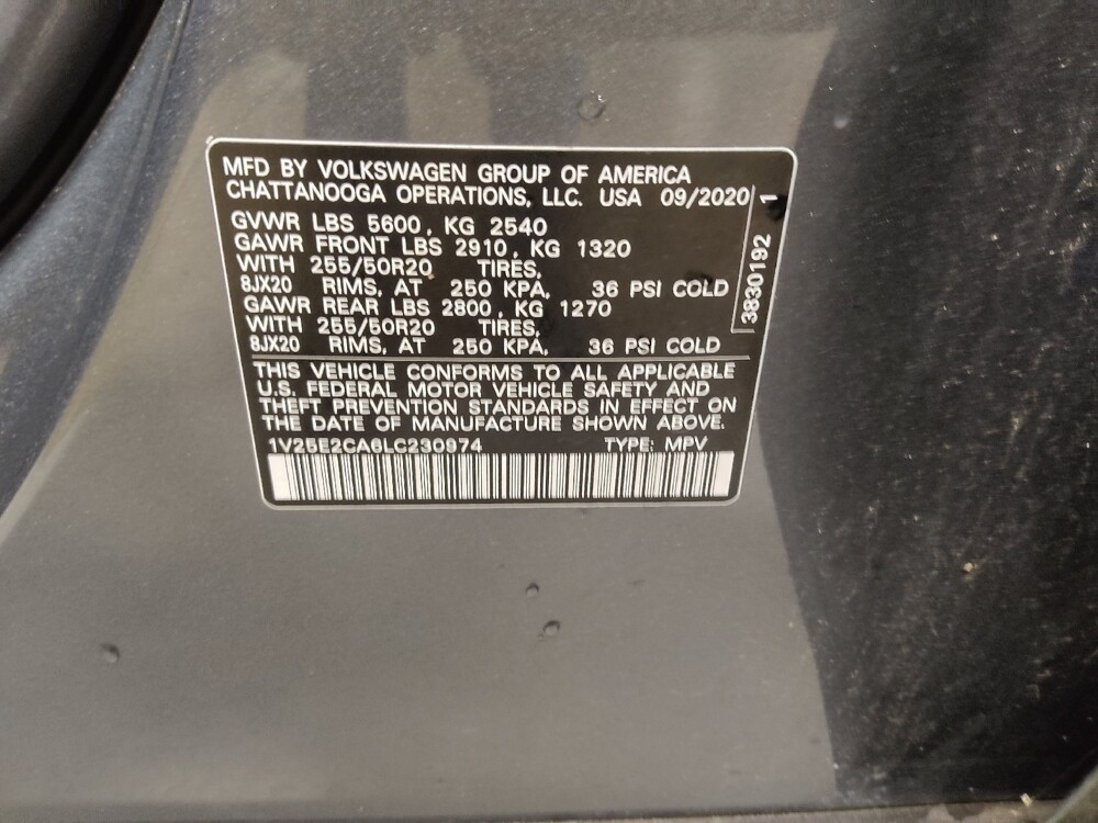 2020 Volkswagen Atlas in Arlington, TX 76011 - 18086940 33