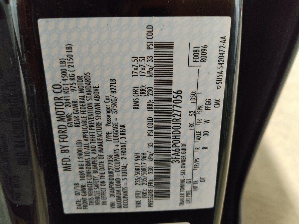 2018 Ford Fusion in Lewisville, TX 75067 - 18086942 33