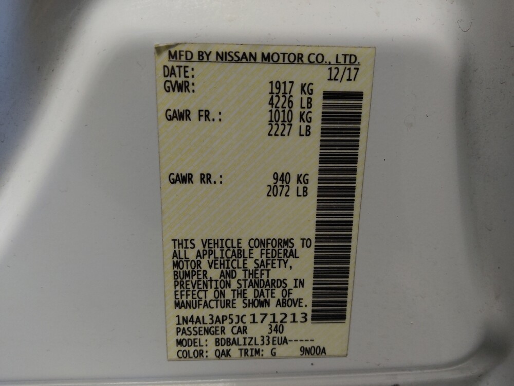 2018 Nissan Altima in Glendale, AZ 85301 - 18086951 33