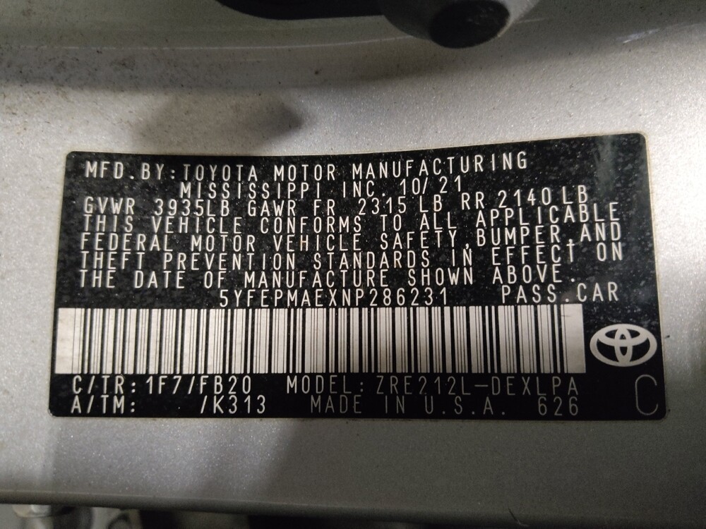 2022 Toyota Corolla in Pelham, AL 35124 - 18086971 33