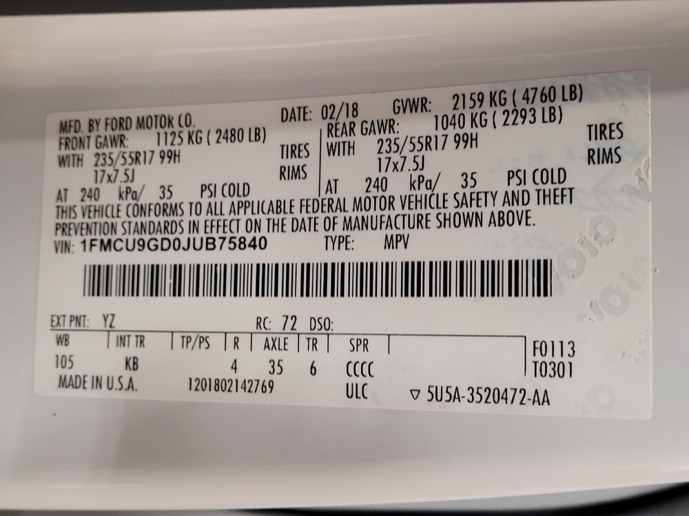 2018 Ford Escape in Orlando, FL 32808 - 18086979 33