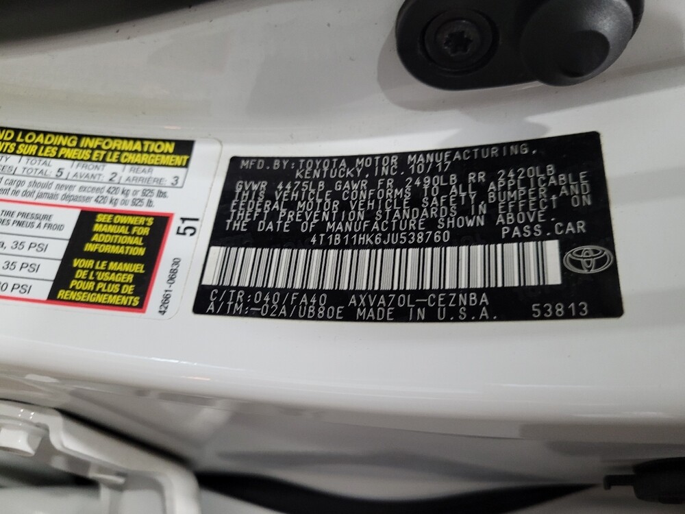 2018 Toyota Camry in New Castle, DE 19720 - 18087063 33