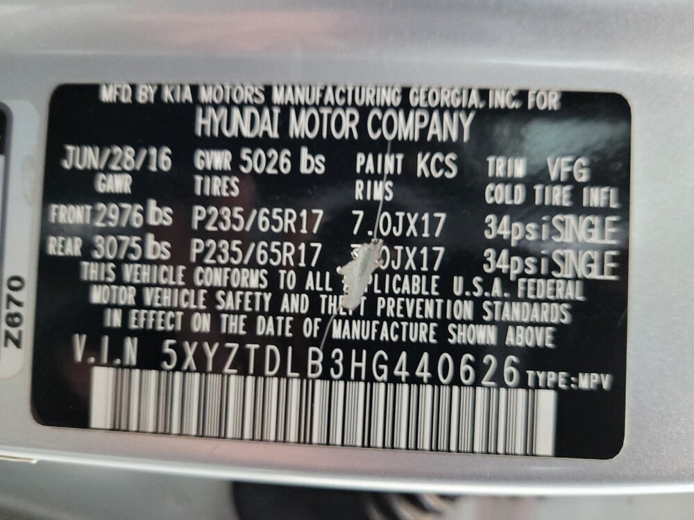 2017 Hyundai Santa Fe in Glendale, AZ 85301 - 18087074 33