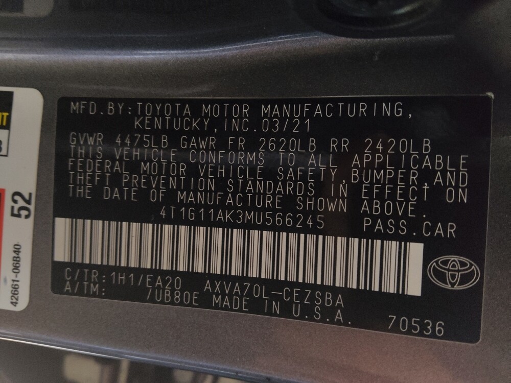 2021 Toyota Camry in Jackson, MS 39211 - 18087089 33