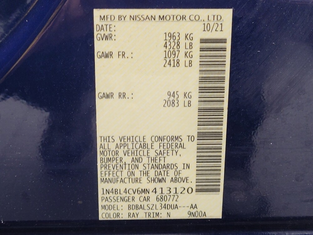 2021 Nissan Altima in Greenville, NC 27834 - 18087211 33