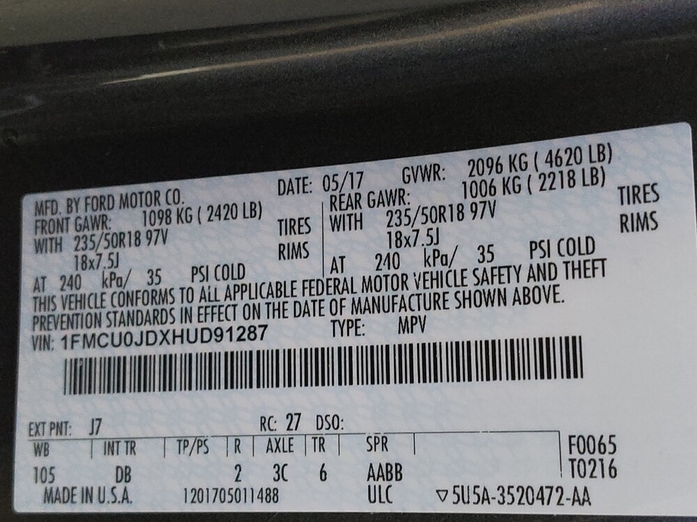 2017 Ford Escape in Columbia, SC 29210 - 18087215 33