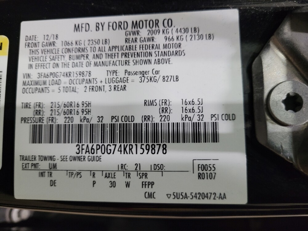 2019 Ford Fusion in Owings Mills, MD 21117 - 18087276 33