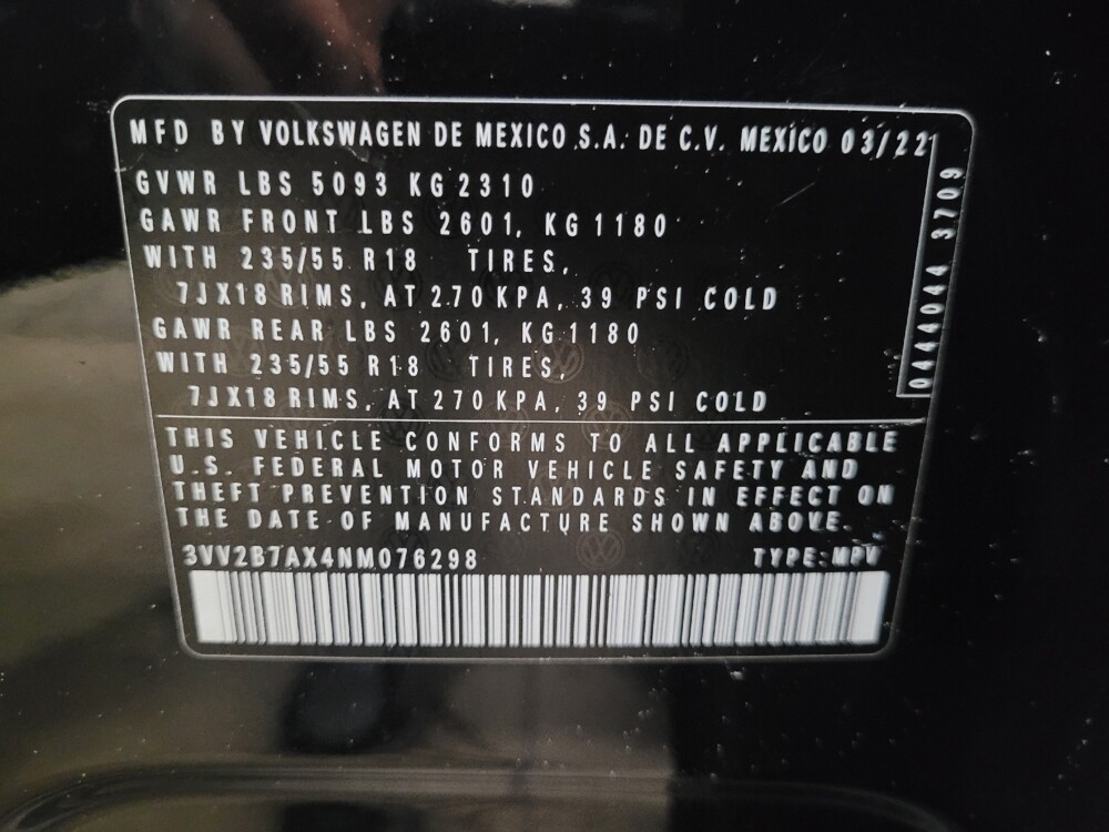 2022 Volkswagen Tiguan in Newport News, VA 23601 - 18087278 33